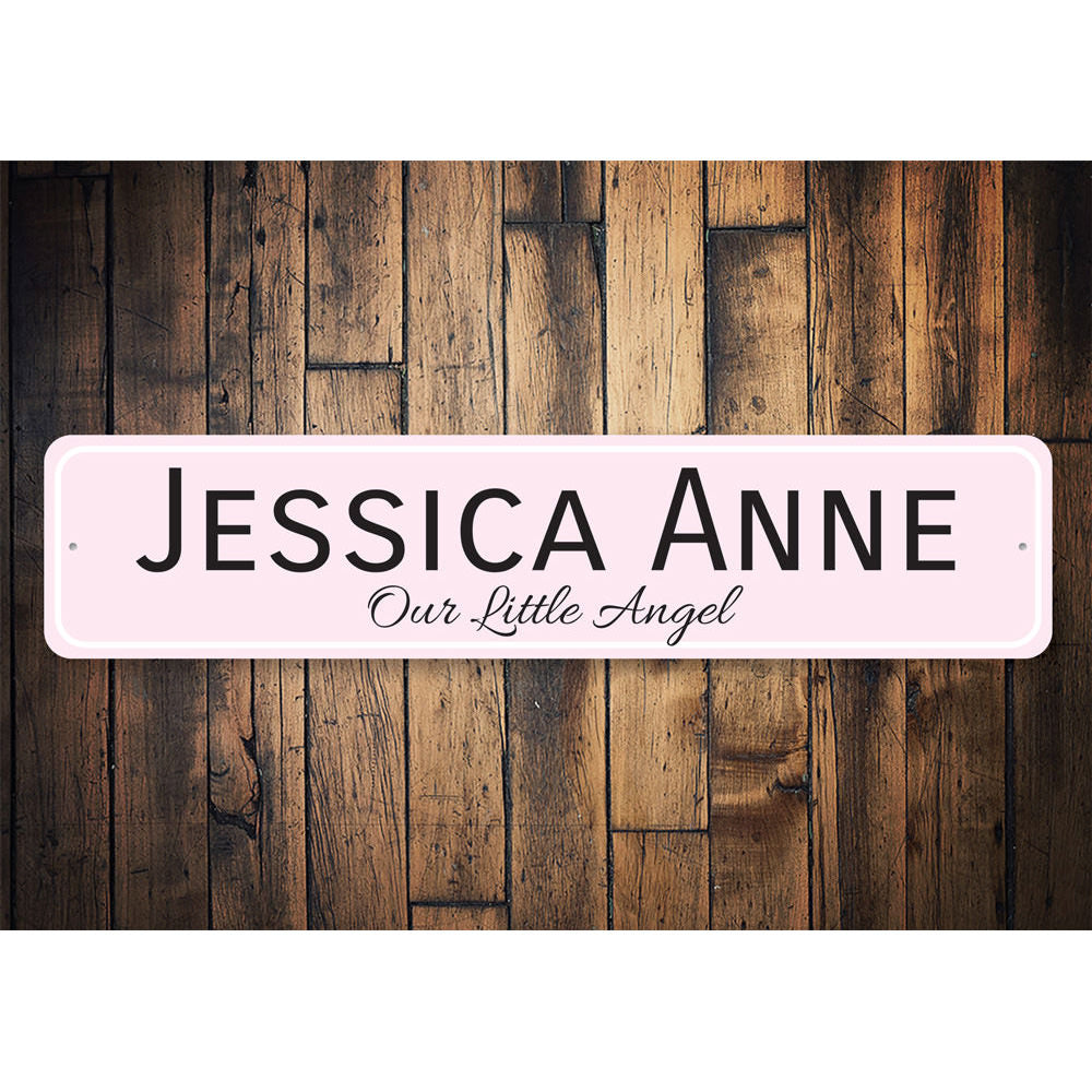 Our Little Angel Sign Aluminum Sign