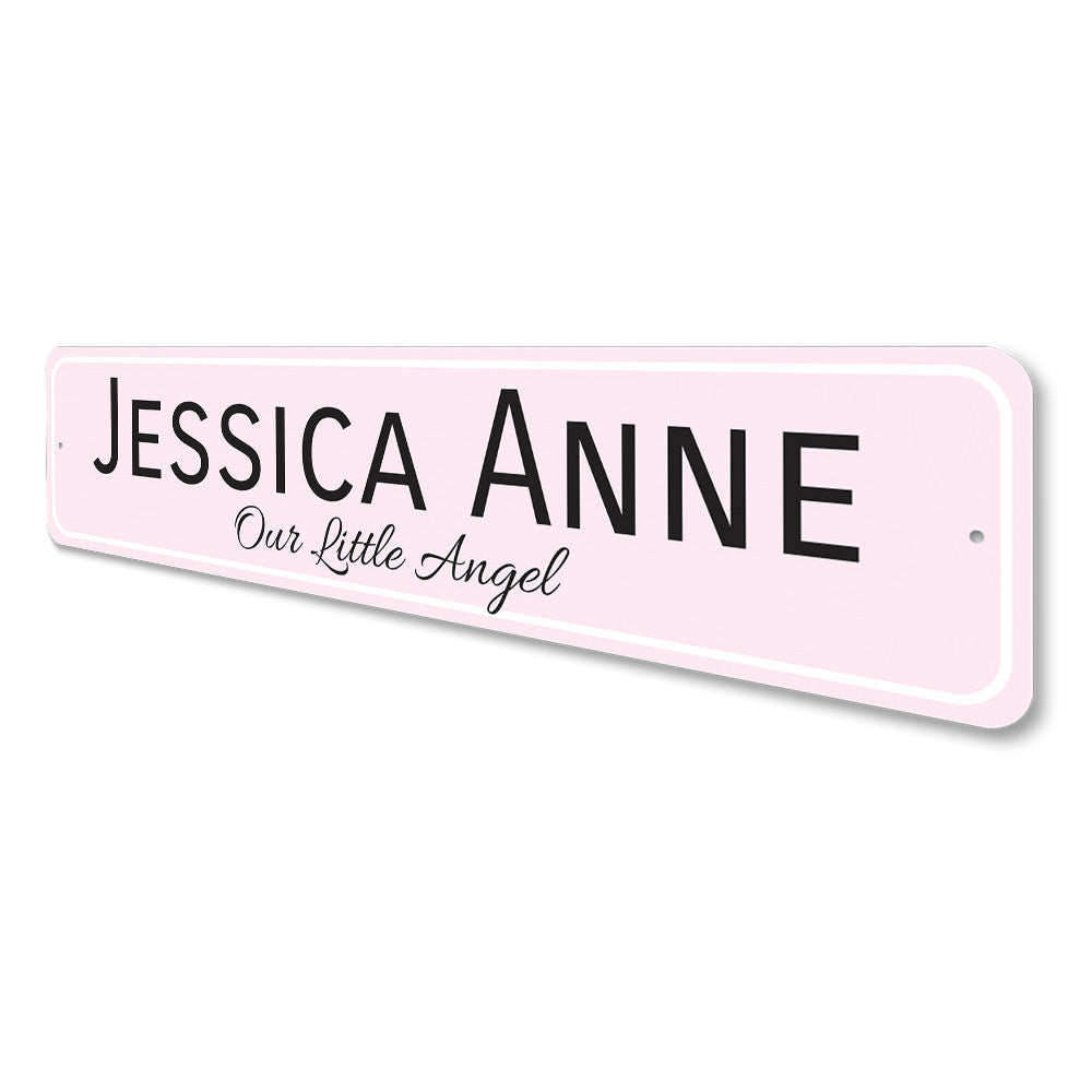 Our Little Angel Sign Aluminum Sign