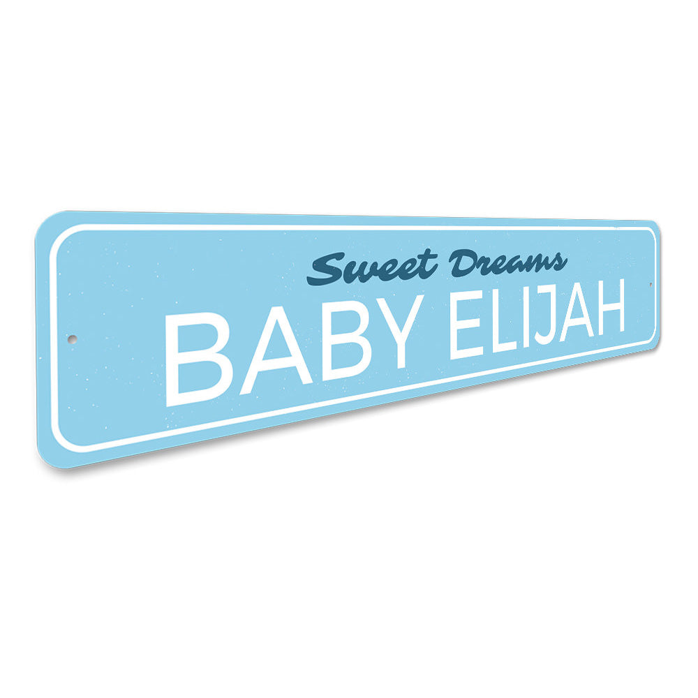 Sweet Dreams Baby Name Sign Aluminum Sign