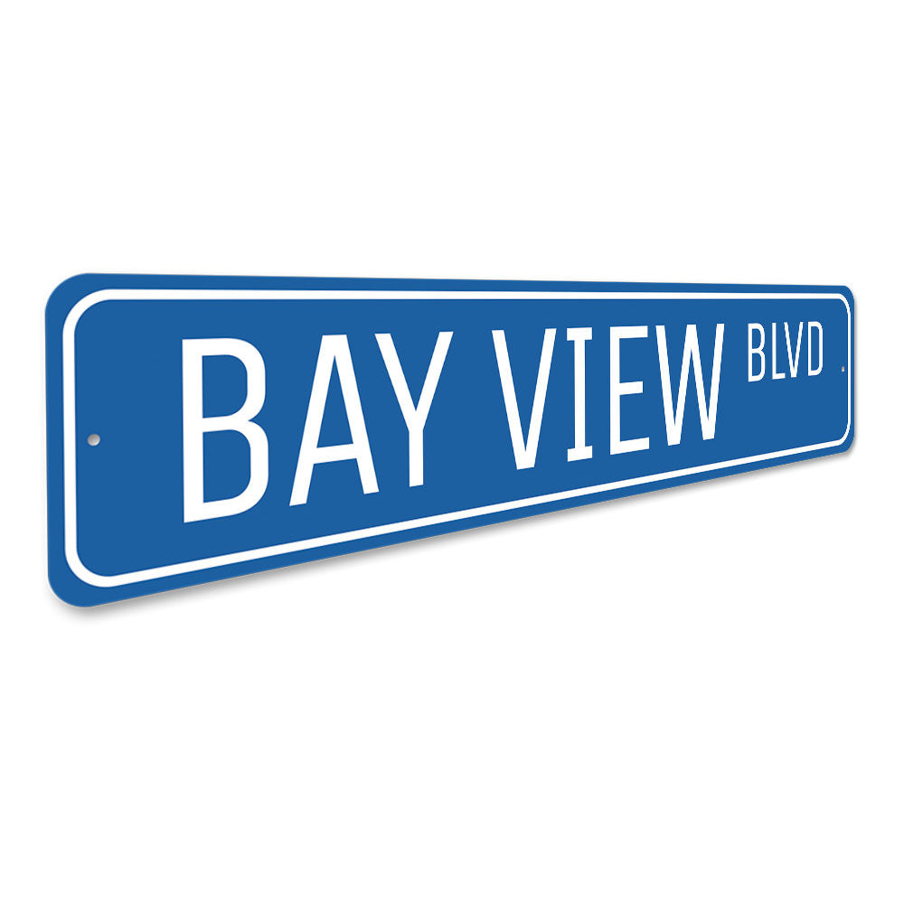 Bay View Blvd Sign Aluminum Sign