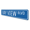 Bay View Blvd Sign Aluminum Sign