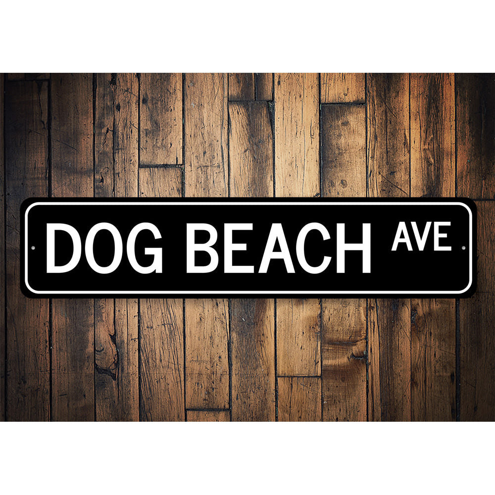 Bog Beach Avenue Sign Aluminum Sign