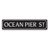 Ocean Pier Street Sign Aluminum Sign