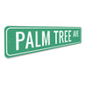 Palm Tree Avenue Sign Aluminum Sign