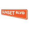 Sunset Blvd Sign Aluminum Sign