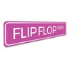 Flip Flop Way Sign Aluminum Sign