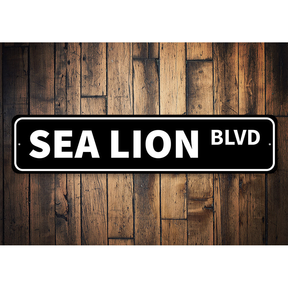 Sea Lion Blvd Sign Aluminum Sign