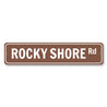 Rocky Shore Road Sign Aluminum Sign
