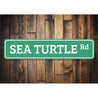 Sea Turtle Road Sign Aluminum Sign