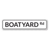 Boatyard Road Sign Aluminum Sign
