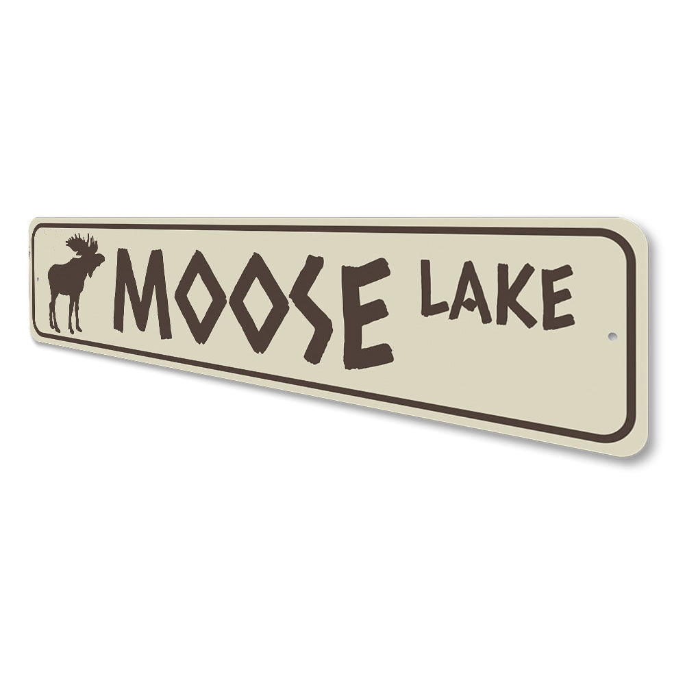 Moose Lake Sign Aluminum Sign