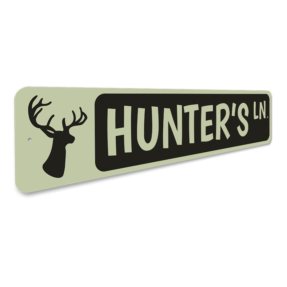 Hunter's Lane Sign Aluminum Sign