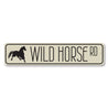 Wild Horse Road Sign Aluminum Sign