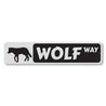 Wolf Way Sign Aluminum Sign