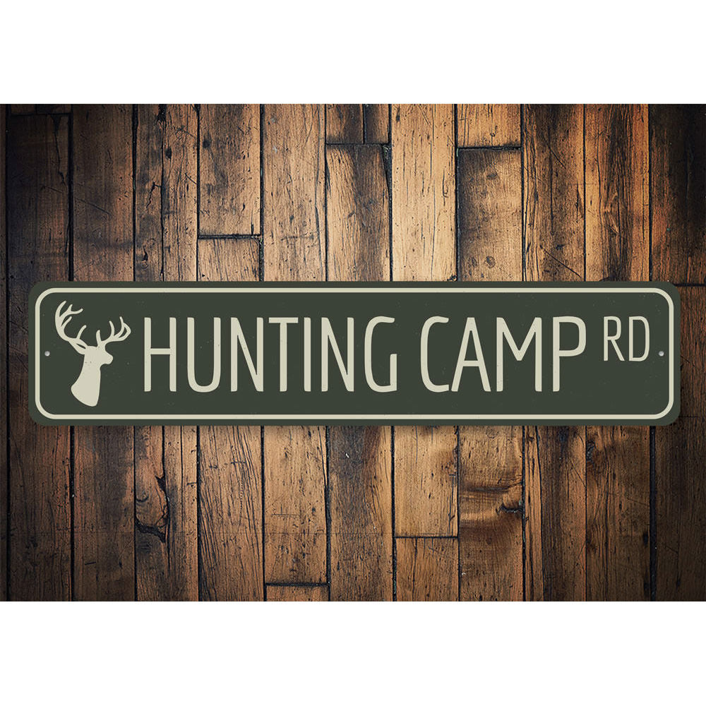 Hunting Camp Road Sign Aluminum Sign
