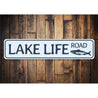 Lake Life Road Sign Aluminum Sign