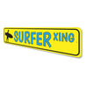 Surfer Crossing Sign Aluminum Sign