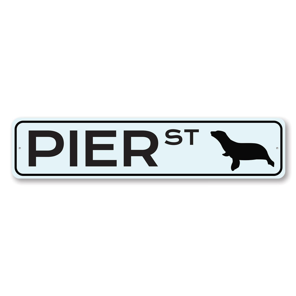 Pier Street Sign Aluminum Sign