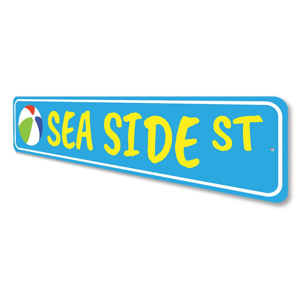Seaside Street Sign Aluminum Sign