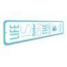 Life is Better on the Slopes Vertical Sign Aluminum Sign