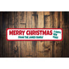 Merry Christmas & Happy New Year Sign Aluminum Sign