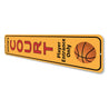 Basketball Court Vertical Sign Aluminum Sign