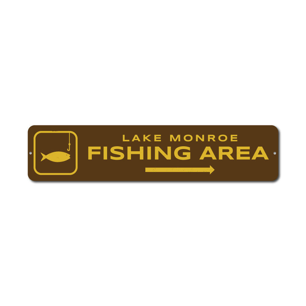 Fishing Area Sign Aluminum Sign