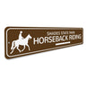 Horseback Riding Sign Aluminum Sign
