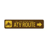 ATV Route Sign Aluminum Sign