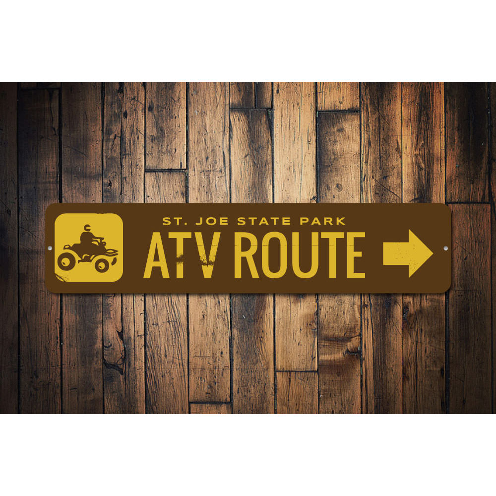 ATV Route Sign Aluminum Sign