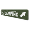 Camping Sign Aluminum Sign