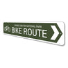 Bike Route Sign Aluminum Sign