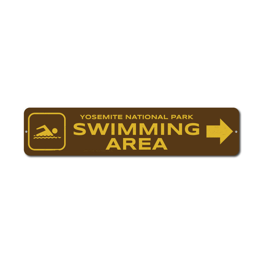 Swimming Area Sign Aluminum Sign