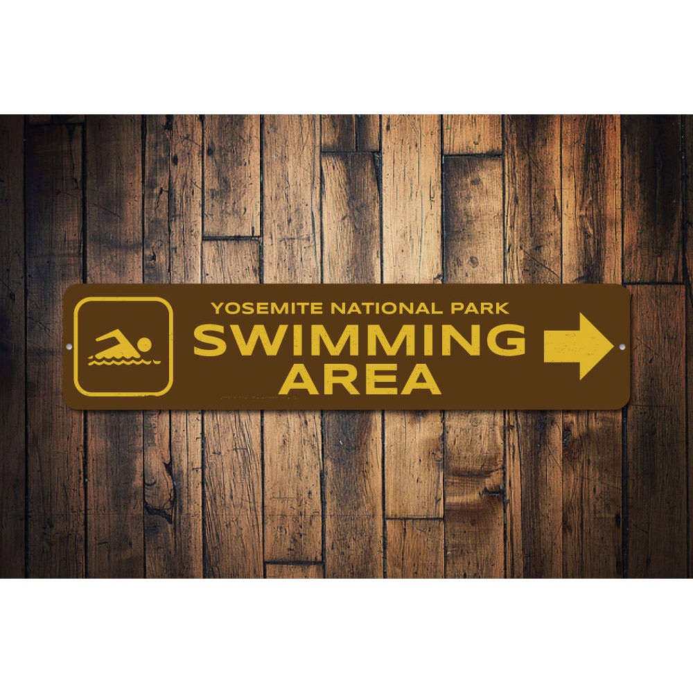 Swimming Area Sign Aluminum Sign