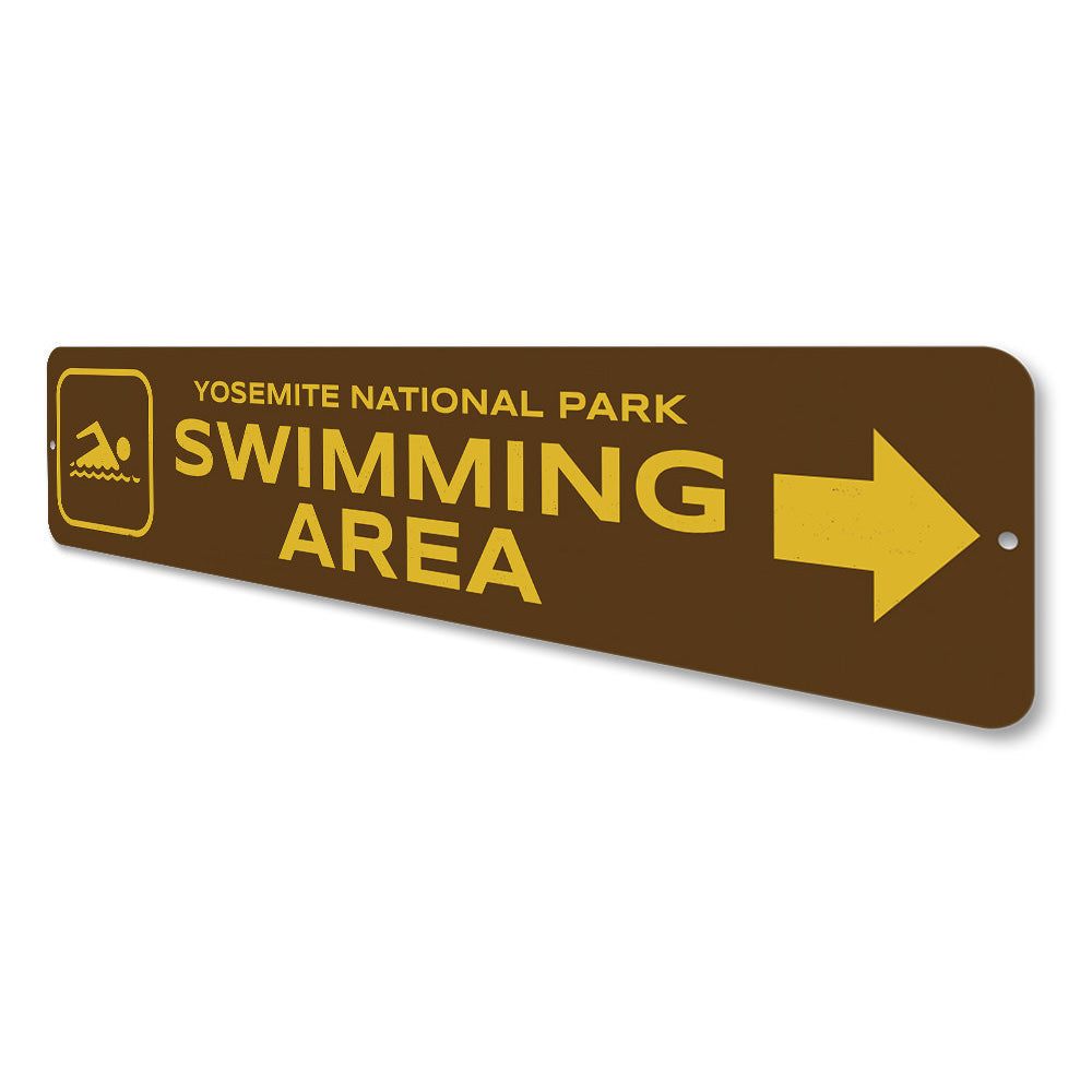 Swimming Area Sign Aluminum Sign