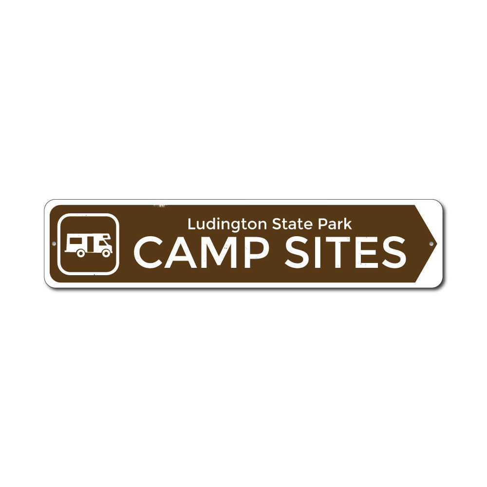 Campsite Camper Sign Aluminum Sign