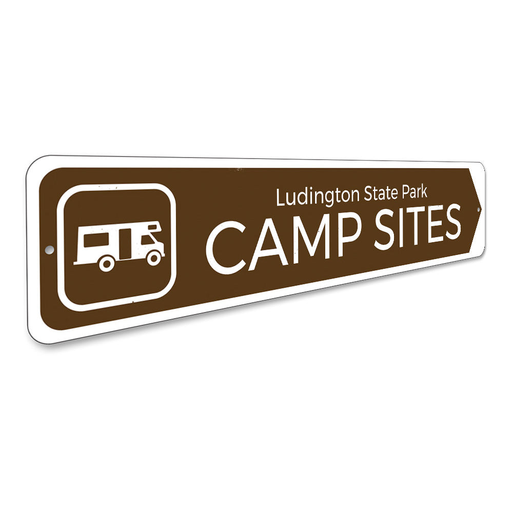 Campsite Camper Sign Aluminum Sign