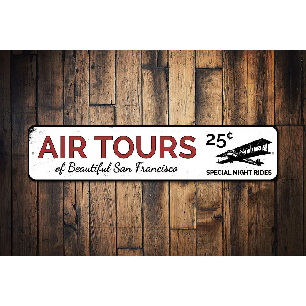 Air Tours Sign Aluminum Sign
