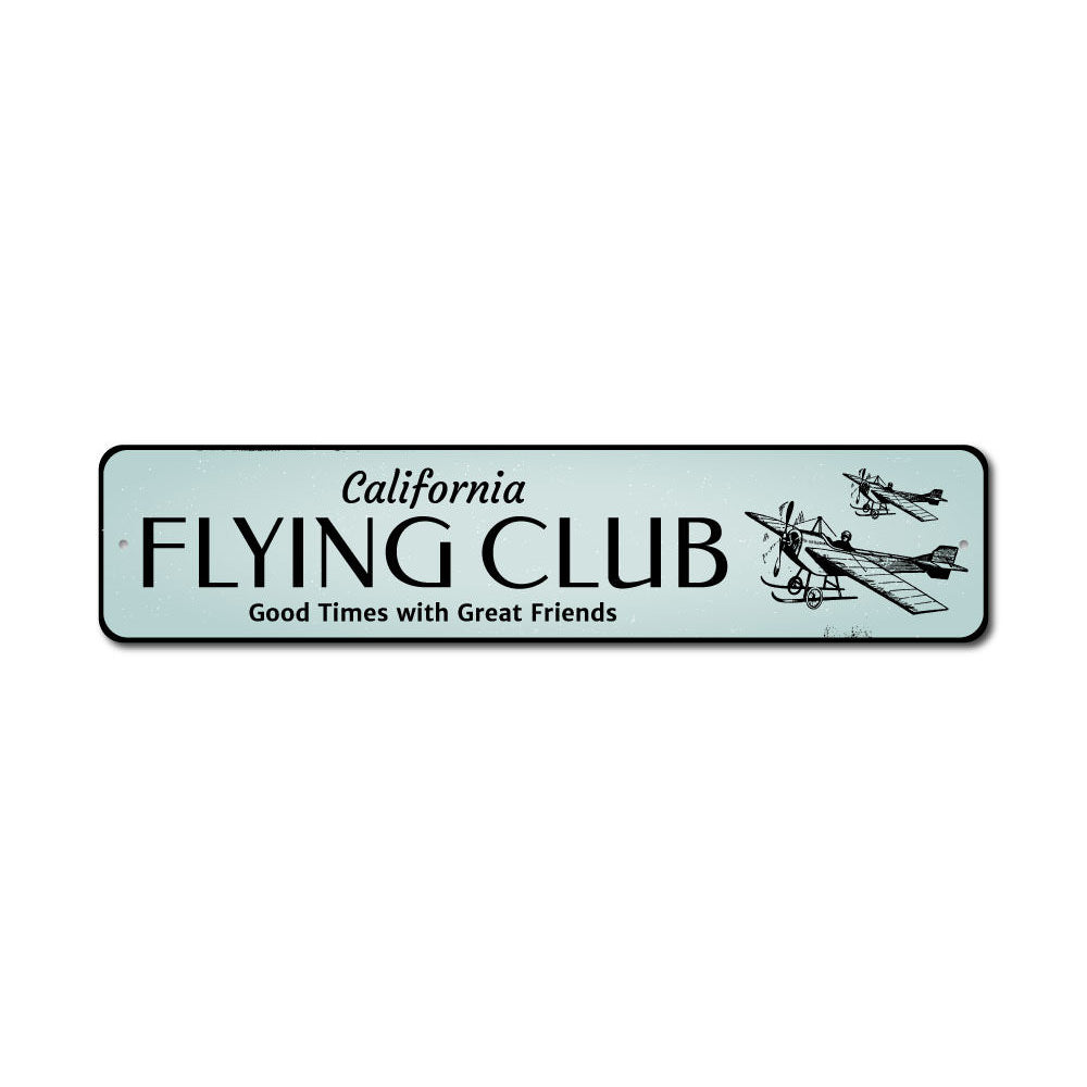 Flying Club Sign Aluminum Sign