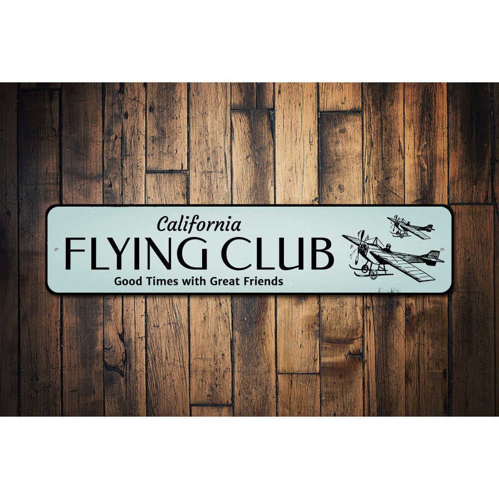 Flying Club Sign Aluminum Sign