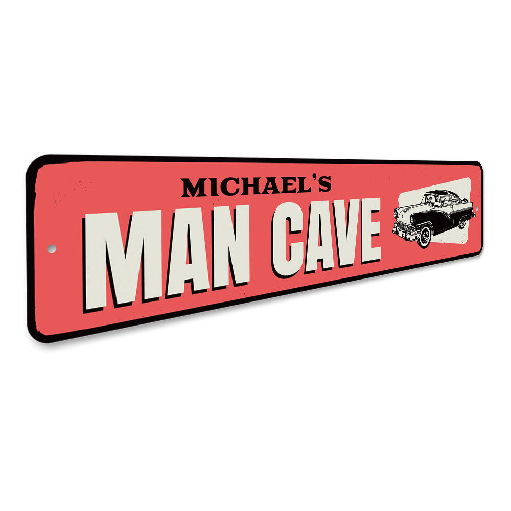 Car Man Cave Sign Aluminum Sign