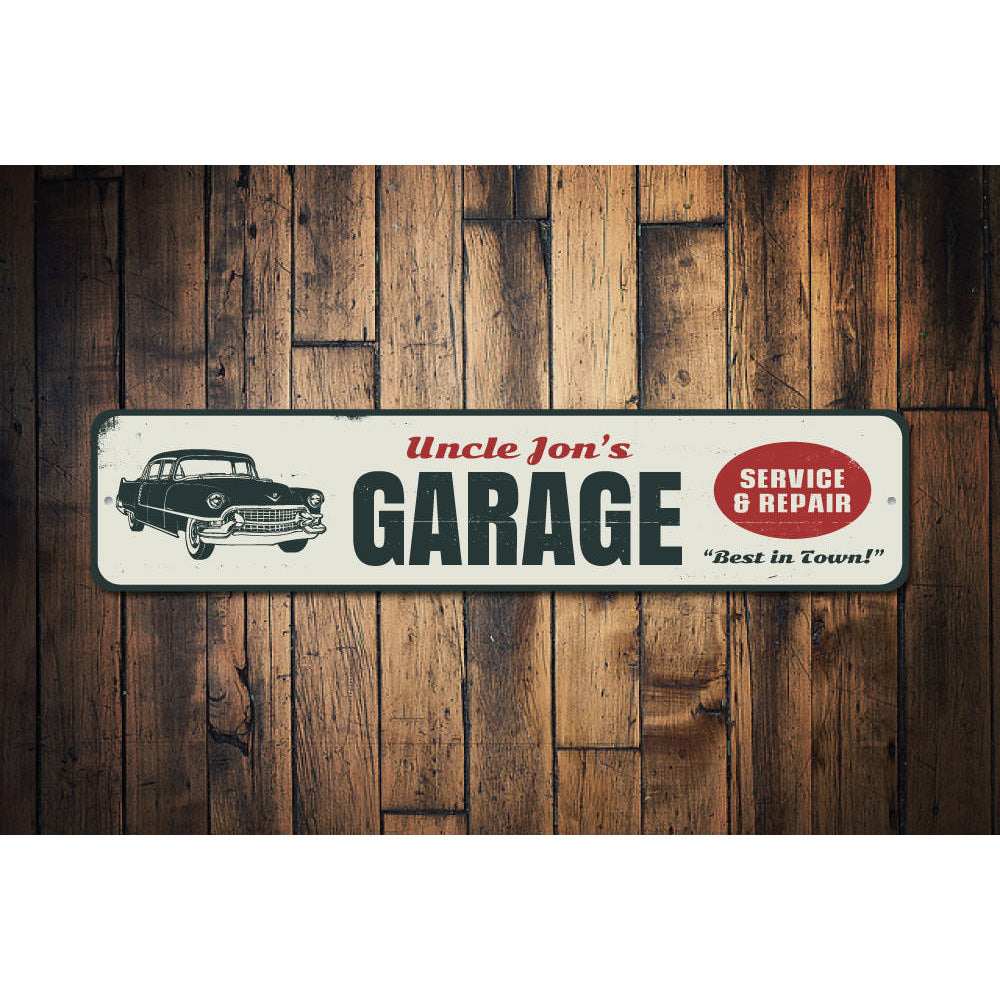 Service & Repair Garage Sign Aluminum Sign