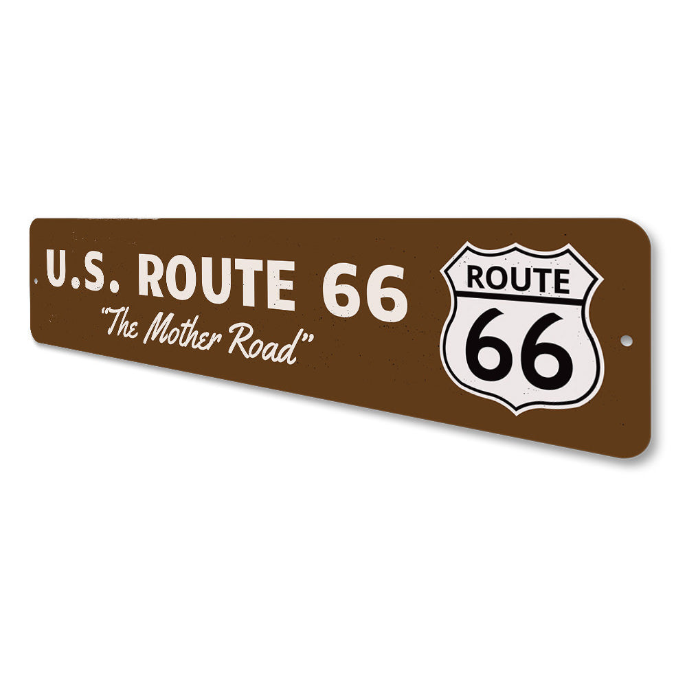 US Route 66 Sign Aluminum Sign
