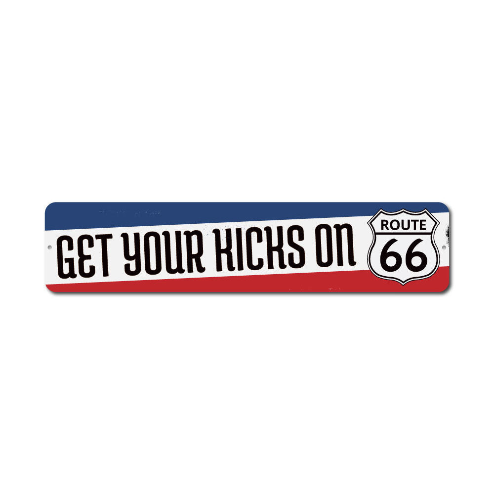 Get Your Kicks Route 66 Sign Aluminum Sign