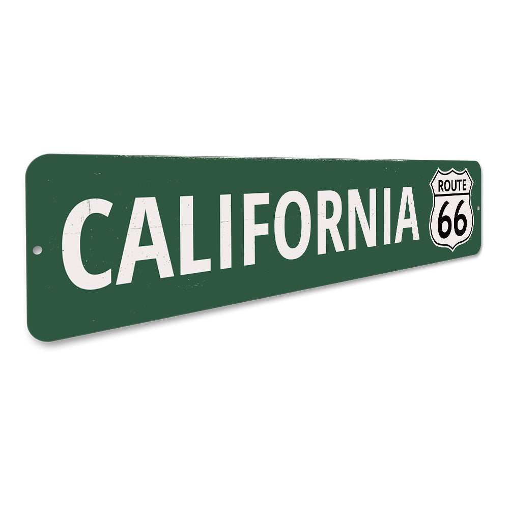 California Route 66 Sign Aluminum Sign