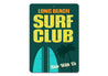 Beach Surf Club Sign