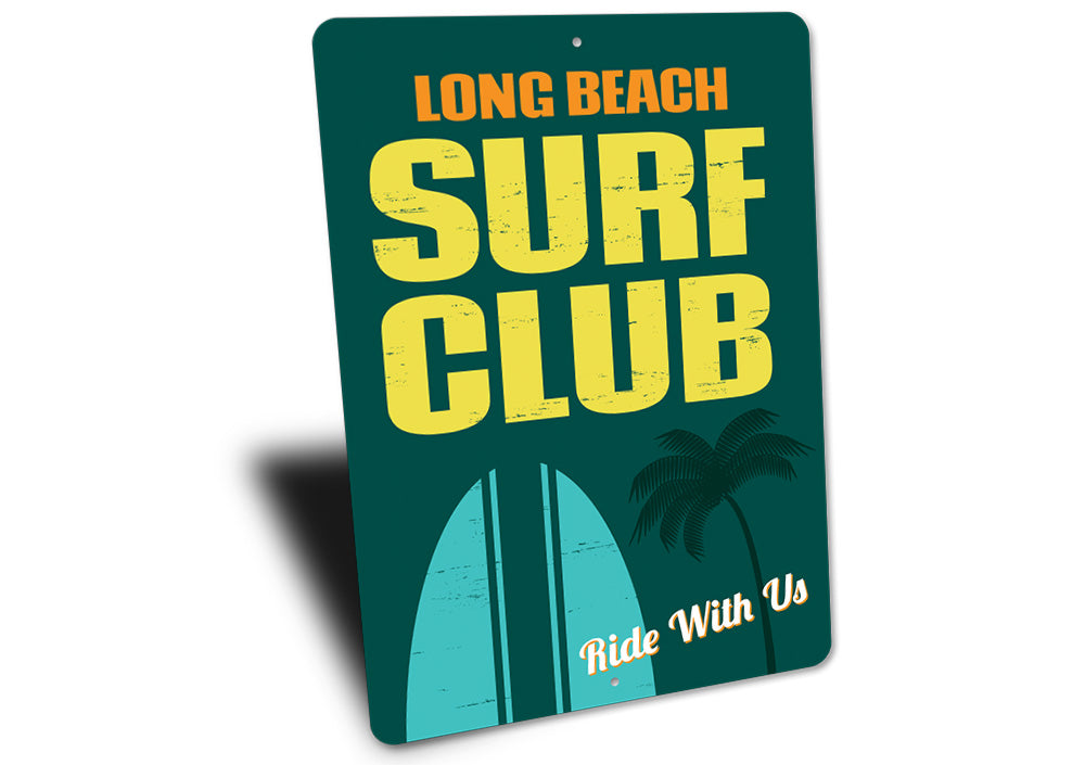 Beach Surf Club Sign