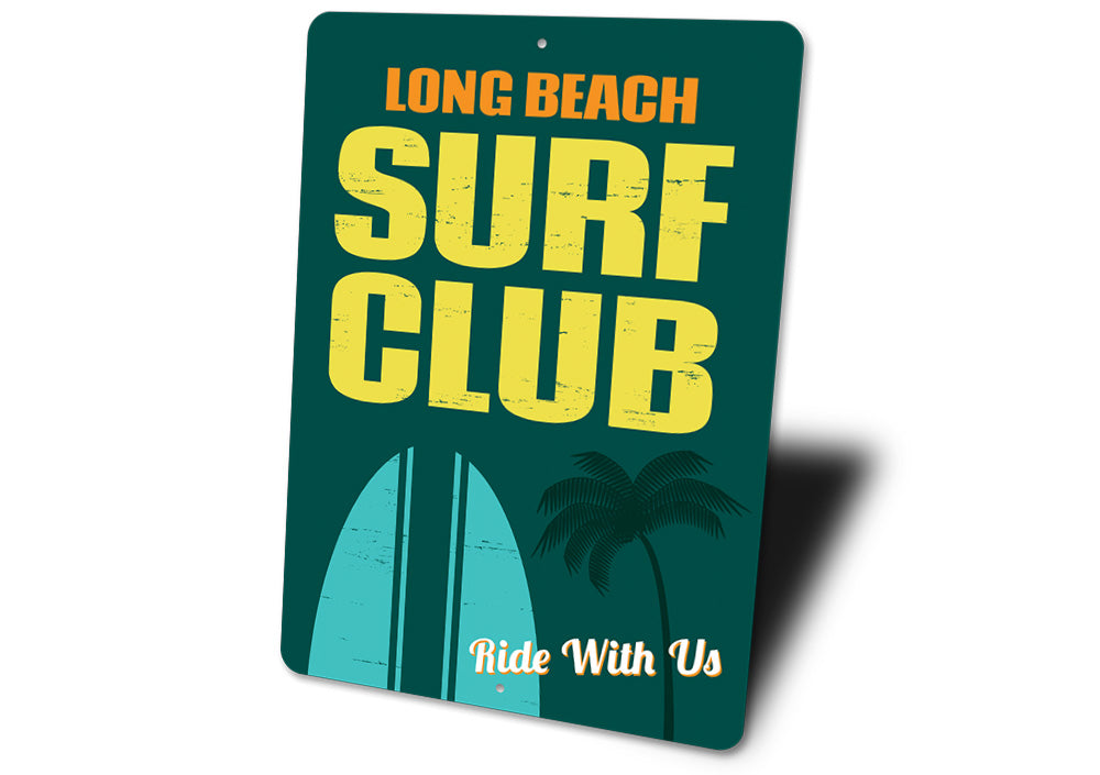 Beach Surf Club Sign