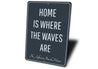 Home Is Where The Waves Are Sign