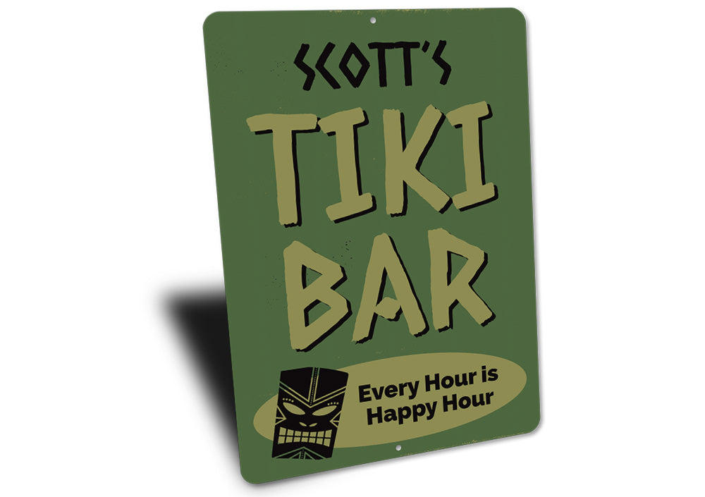Every Hour is Happy Hour Tiki Bar Sign